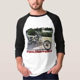 Schwarzer Pedal-Chopper motorisiertes T-Shirt