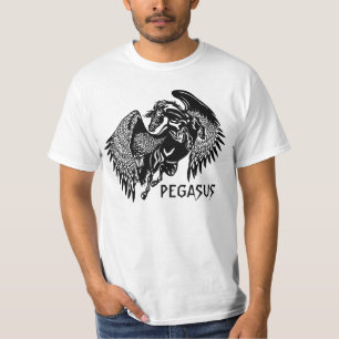 schwarzer Pegasus T-Shirt