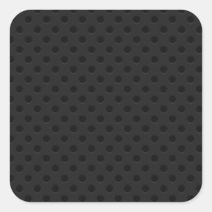 Schwarzer Perforierter Pinhole Quadratischer Aufkleber