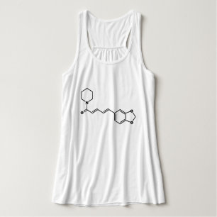 Schwarzer Pfeffer Piperin Molekulare Chemische For Tank Top
