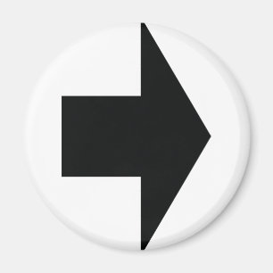 schwarzer Pfeil rechts Magnet