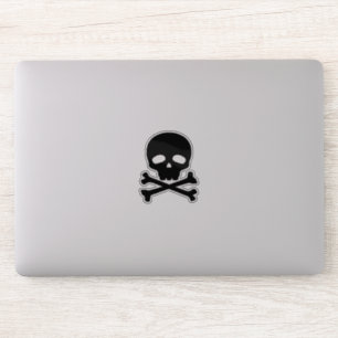 Schwarzer Piratenkopf Aufkleber