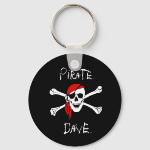 Schwarzer Piratenschädel Totenkopf Schlüsselanhänger