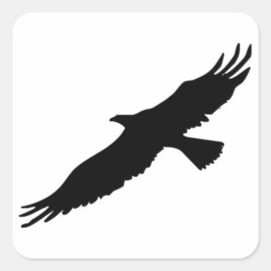 Schwarzer Pop Quadratischer Aufkleber