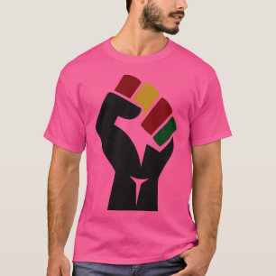 Schwarzer Power Faust Schwarzer Geschichtsmonat T-Shirt