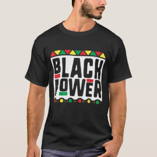 Schwarzer Power für Männer Frauen Kinder Geschicht T-Shirt