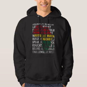 Schwarzer Power Geschichte Monat Afrikanischer ame Hoodie