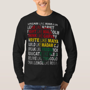 Schwarzer Power Geschichte Monat Afrikanischer ame T-Shirt