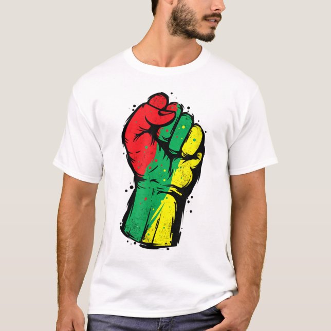 Schwarzer Power Monat Schwarzer Geschichtsmonat Fr T-Shirt (Vorderseite)