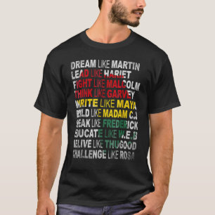 Schwarzer Power Shirt Historie Monat Afrikanischer