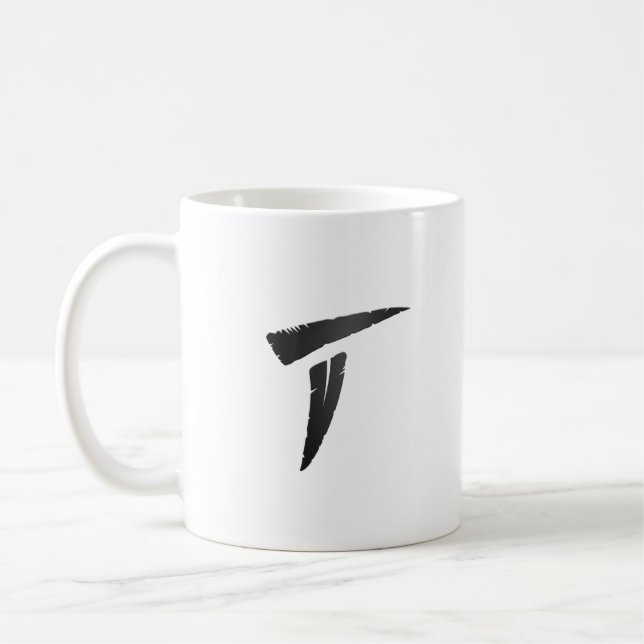 Schwarzer Prädator Kaffeetasse (Links)