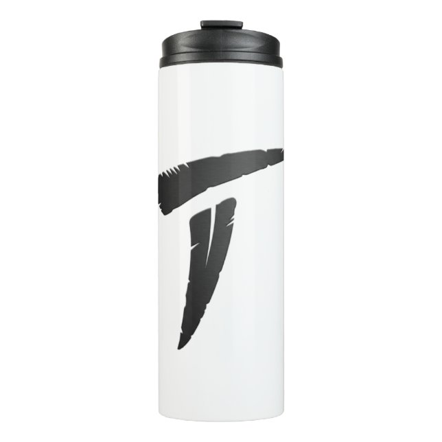 Schwarzer Prädator Thermosbecher (Vorderseite)
