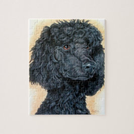 Schwarzer Pudel Puzzle