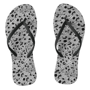 Schwarzer Punkt Flip Flops