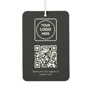 Schwarzer QR-Code Einfache professionelle Geschä Autolufterfrischer
