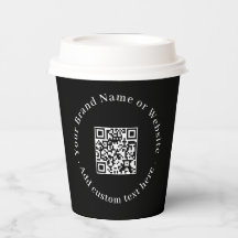 Schwarzer QR-Code | Moderne Geschäftswerbe-Design