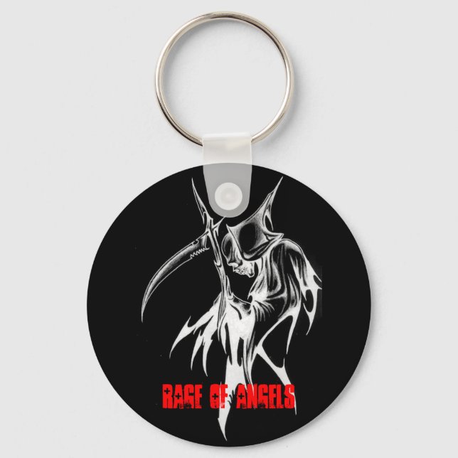 Schwarzer R.O.A.-Schlüsselanhänger Schlüsselanhänger (Vorderseite)