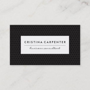 Schwarzer Rahmen mit weißem Rahmen Visitenkarte