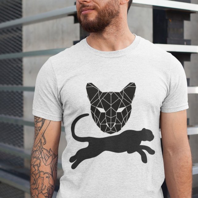 Schwarzer Raubtier im Dschungel Männer Weiß Frauen T-Shirt (Von Creator hochgeladen)