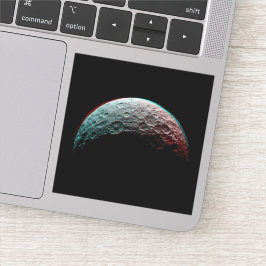 Schwarzer Raum und Planet im Sonnensystem. Astrono Aufkleber