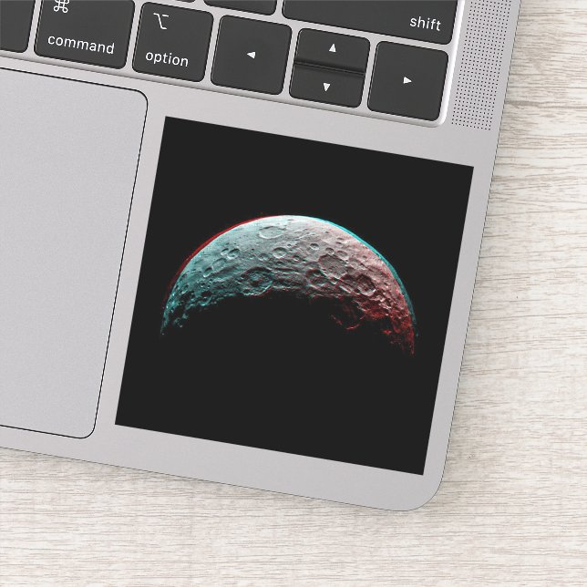 Schwarzer Raum und Planet im Sonnensystem. Astrono Aufkleber (Detail)