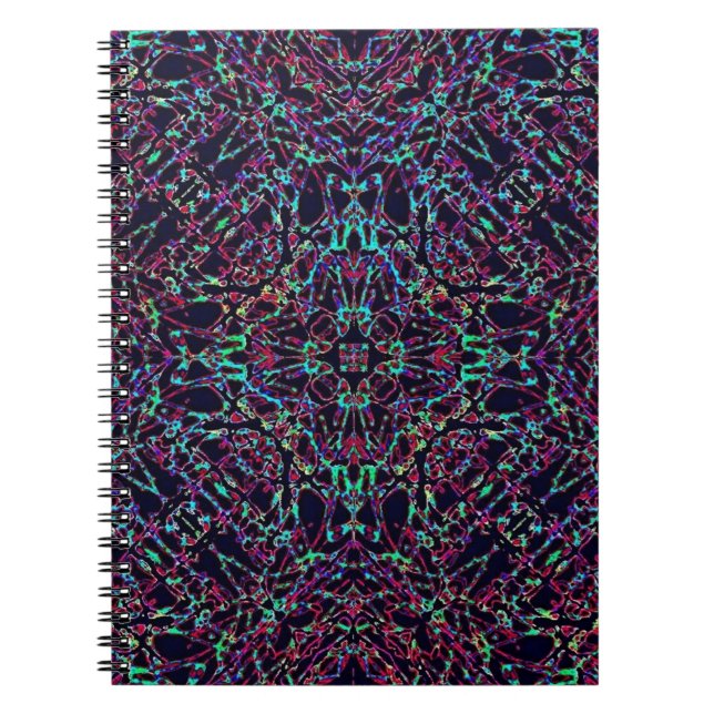 Schwarzer Regenbogen Notizblock (Vorderseite)