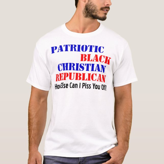 Schwarzer Republikaner! T-Shirt (Vorderseite)