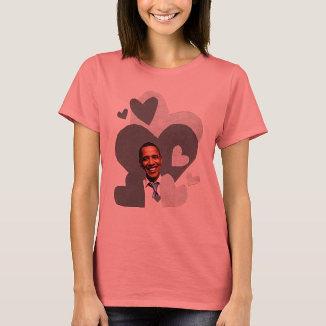 Schwarzer Ringer-T - Shirt der Barack-Collage (Vorderseite)