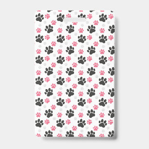 Schwarzer rosa Pfotenabdruck Hundebesitzer Puppy-L Ausweis