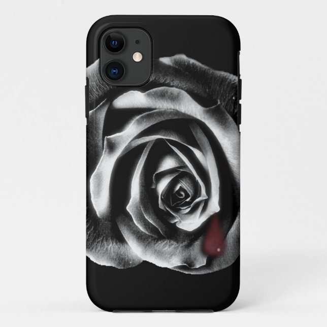 Schwarzer Rose Vampire iphone Kasten Case-Mate iPhone Hülle (Rückseite)