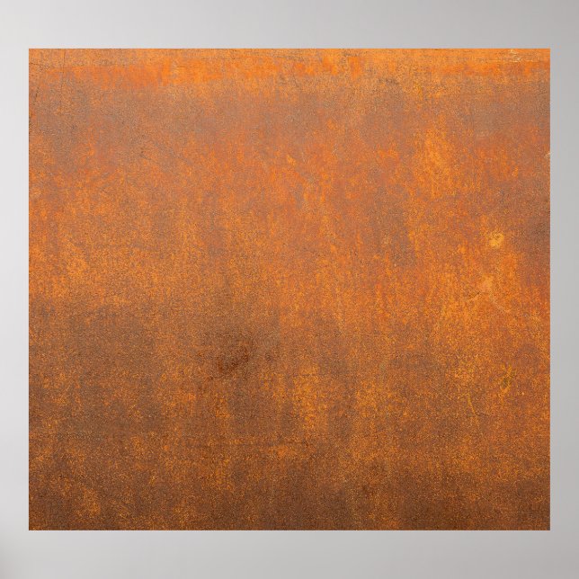 Schwarzer Rost, Metallstruktur nah-up. Poster (Vorne)