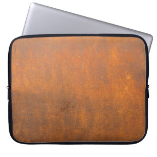 Schwarzer Rost, Metallstruktur Nahaufnahme. Laptopschutzhülle