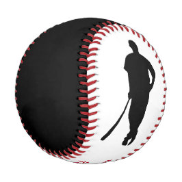 Schwarzer roter Meister-Trainer personalisiert Baseball