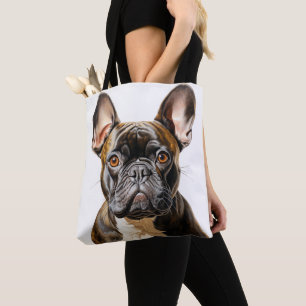 SCHWARZER ROTER WEISS FRANZÖSISCHER BULLDOG HUND