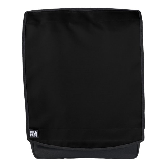 Schwarzer Rucksack (Vorderseite)