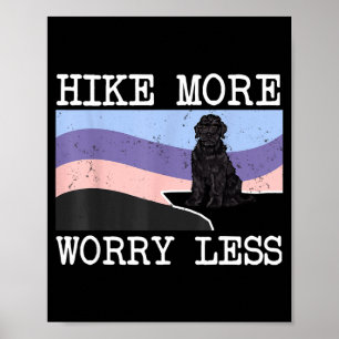 Schwarzer Russischer Terrier Wandern Sie mehr, sor Poster