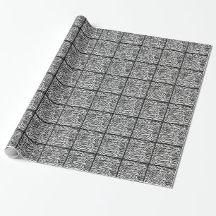 Schwarzer Safari Geschenkpapier