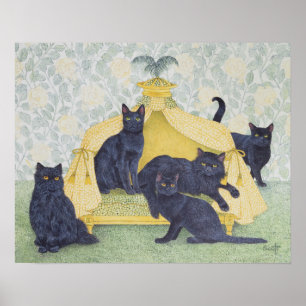 Schwarzer Samt Poster