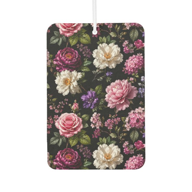 Schwarzer Samt-Rosen-Luftverbesserer Autolufterfrischer (Vorderseite)
