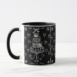 Schwarzer Samtkuchen Tasse
