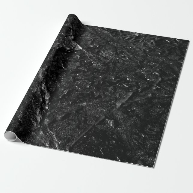 Schwarzer Sand Geschenkpapier (Ungerollt)