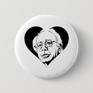 Schwarzer Sanders Button