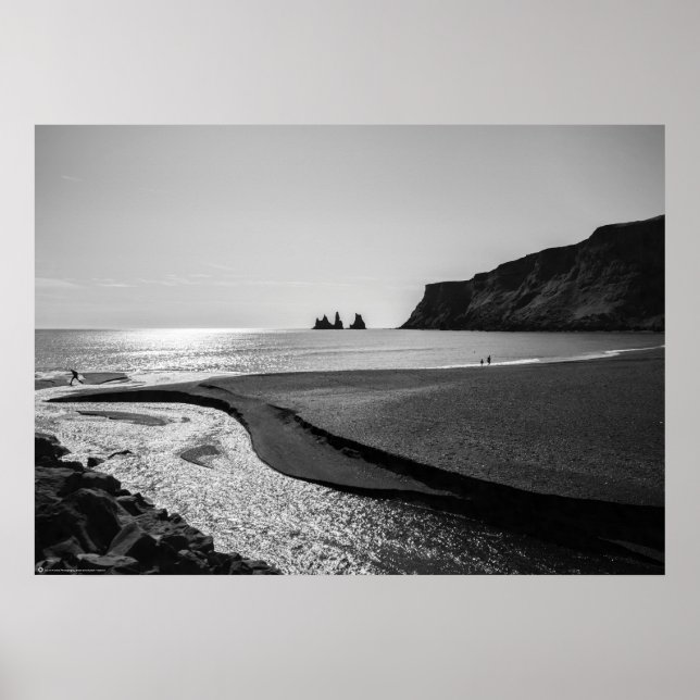 Schwarzer Sandstrand, Reynisfjara - Island Poster (Vorne)