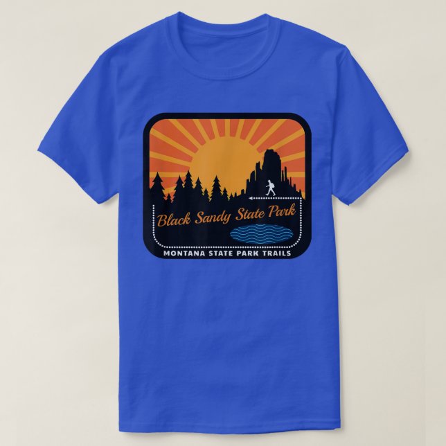 Schwarzer Sandy Staat Park/Garten: T-Shirt (Design vorne)