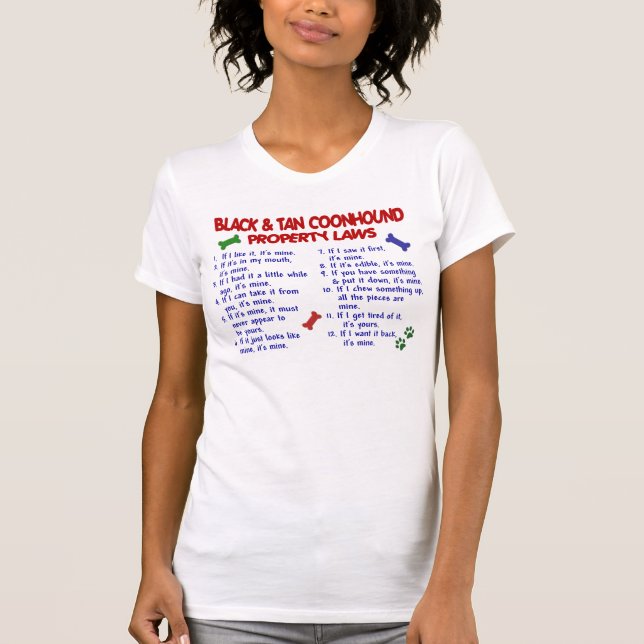 SCHWARZER SÄURENUMMERCOONHOUND PL2 T-Shirt (Vorderseite)