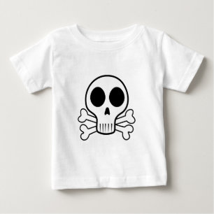 schwarzer Schädel Baby T-shirt