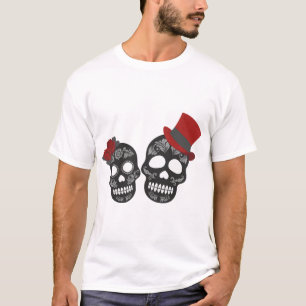 Schwarzer Schädel Duo Thunder_Cove T-Shirt