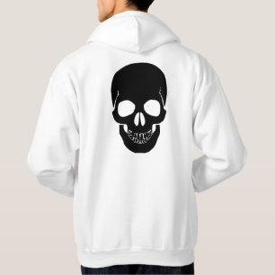 Schwarzer Schädel Hoodie