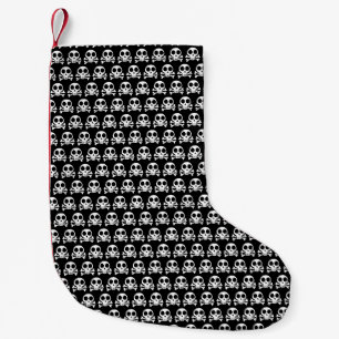 schwarzer Schädel Kleiner Weihnachtsstrumpf