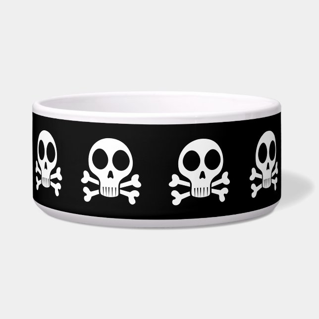 schwarzer Schädel Napf (Vorderseite)